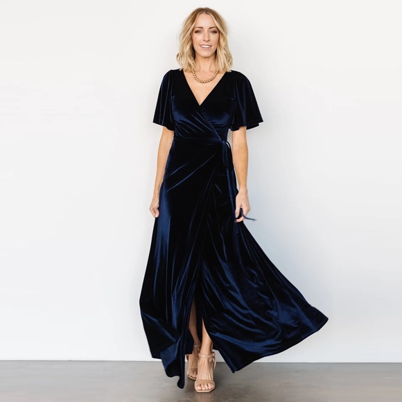 formal dress with fringe Berylove Women Pink and Navy Formal Dress V-Neck Satin Evening Dress With Short Sleeves, Pink and Navy / custom